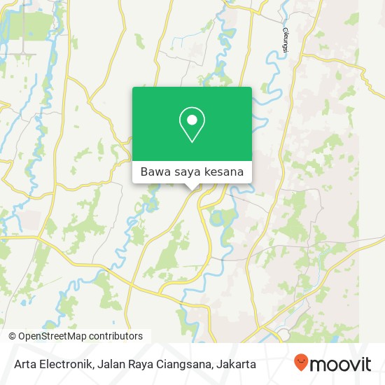 Peta Arta Electronik, Jalan Raya Ciangsana