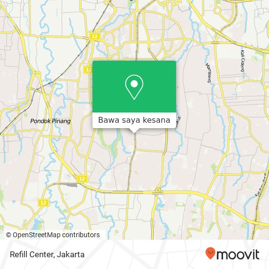 Peta Refill Center, Jalan RS Fatmawati Cilandak