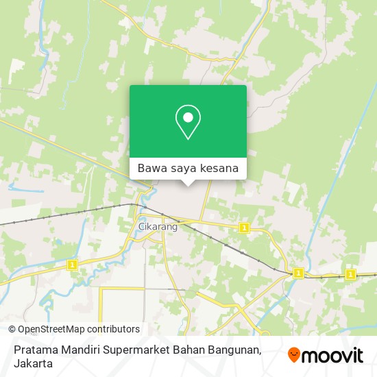 Peta Pratama Mandiri Supermarket Bahan Bangunan