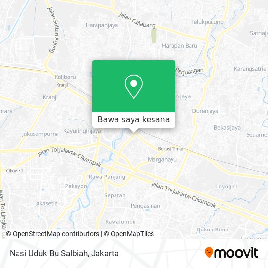 Peta Nasi Uduk Bu Salbiah