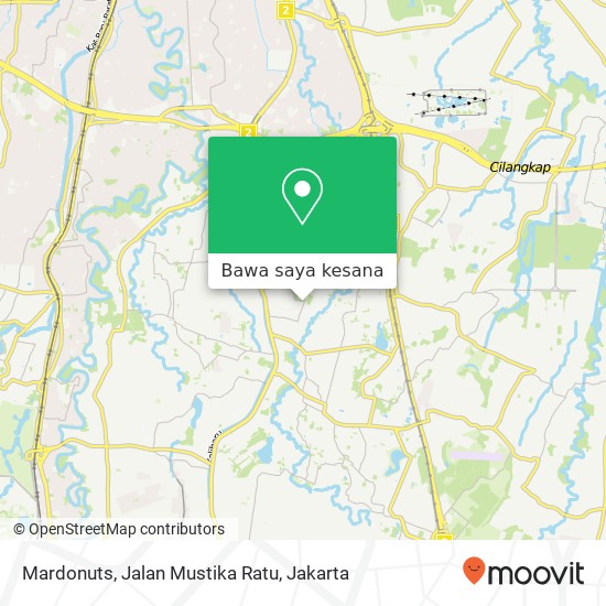 Peta Mardonuts, Jalan Mustika Ratu