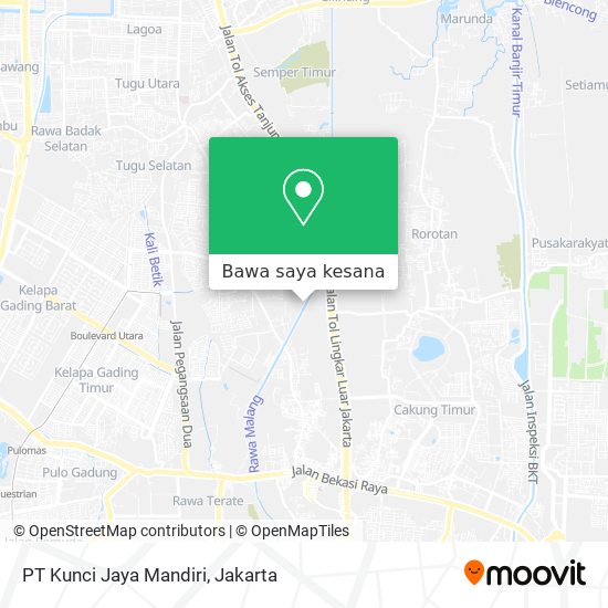 Peta PT Kunci Jaya Mandiri