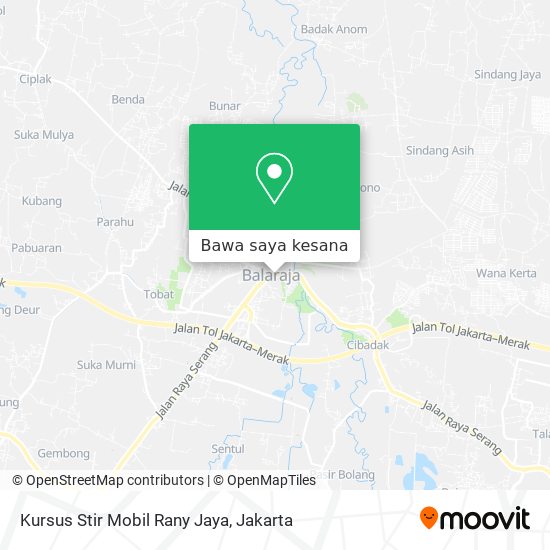 Peta Kursus Stir Mobil Rany Jaya