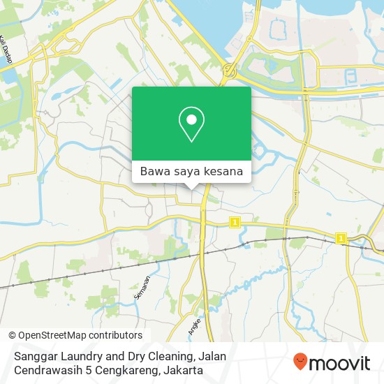 Peta Sanggar Laundry and Dry Cleaning, Jalan Cendrawasih 5 Cengkareng