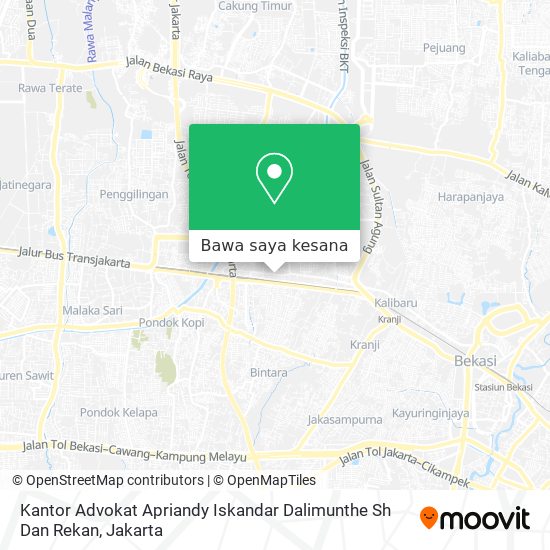 Peta Kantor Advokat Apriandy Iskandar Dalimunthe Sh Dan Rekan