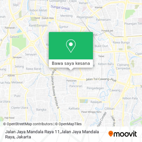 Peta Jalan Jaya Mandala Raya 11,Jalan Jaya Mandala Raya