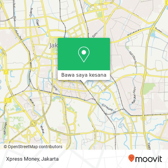 Peta Xpress Money, Jalan Pegangsaan Timur Menteng