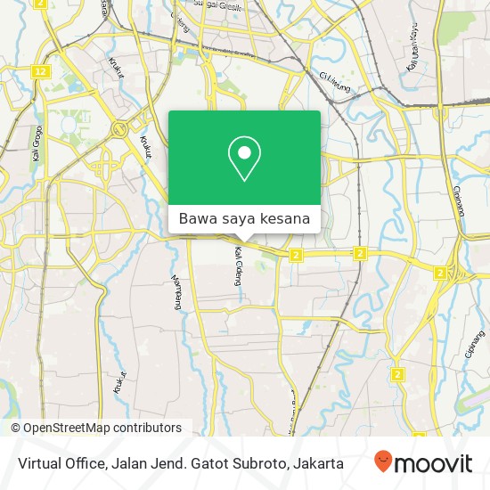 Peta Virtual Office, Jalan Jend. Gatot Subroto