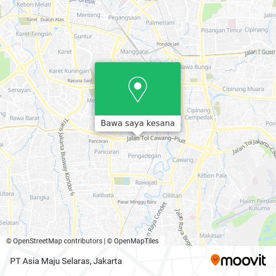 Peta PT Asia Maju Selaras