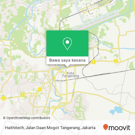 Peta Haithitech, Jalan Daan Mogot Tangerang