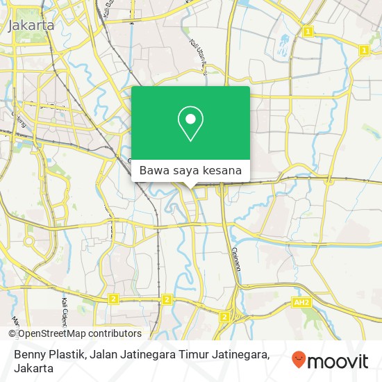 Peta Benny Plastik, Jalan Jatinegara Timur Jatinegara