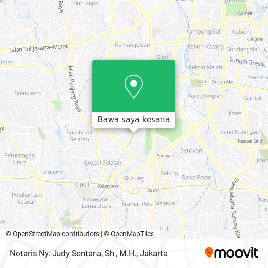 Peta Notaris Ny. Judy Sentana, Sh., M.H.