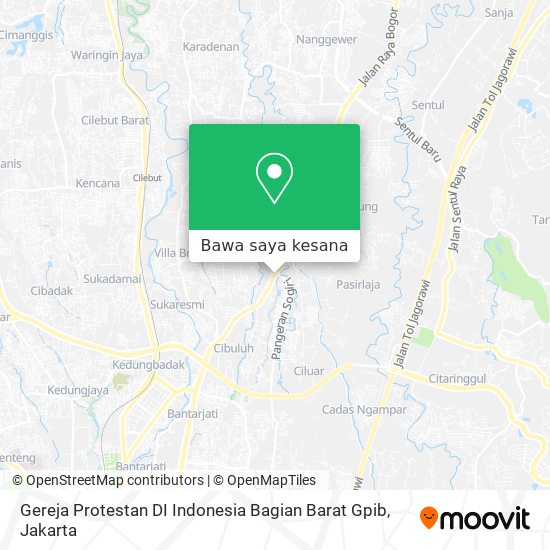 Peta Gereja Protestan DI Indonesia Bagian Barat Gpib