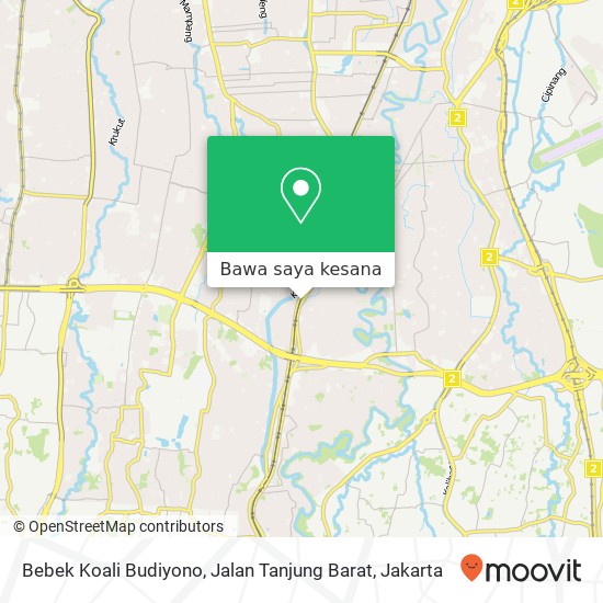 Peta Bebek Koali Budiyono, Jalan Tanjung Barat