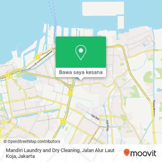 Peta Mandiri Laundry and Dry Cleaning, Jalan Alur Laut Koja
