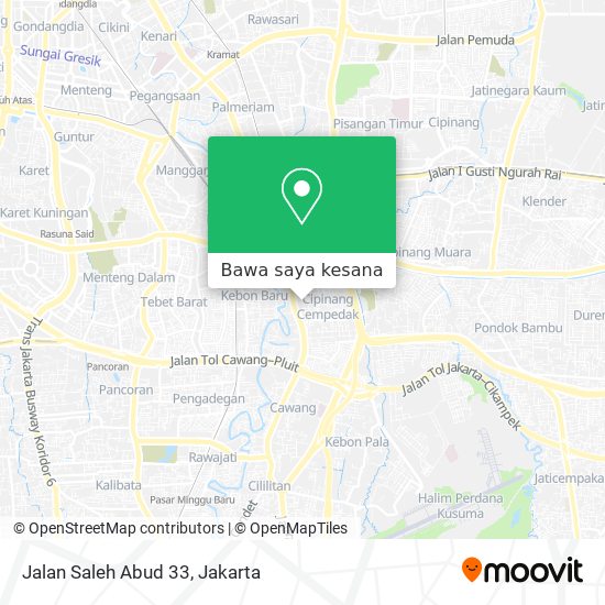 Peta Jalan Saleh Abud 33