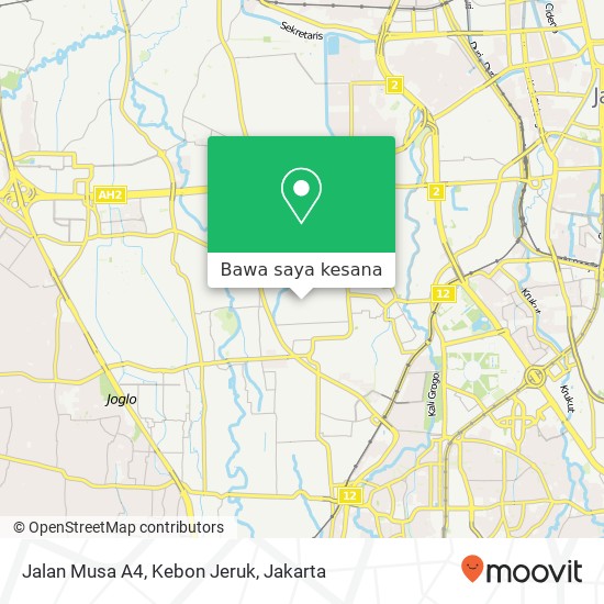 Peta Jalan Musa A4, Kebon Jeruk