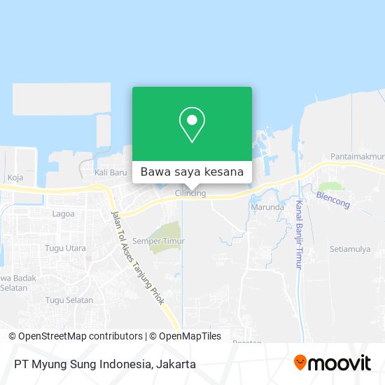 Peta PT Myung Sung Indonesia