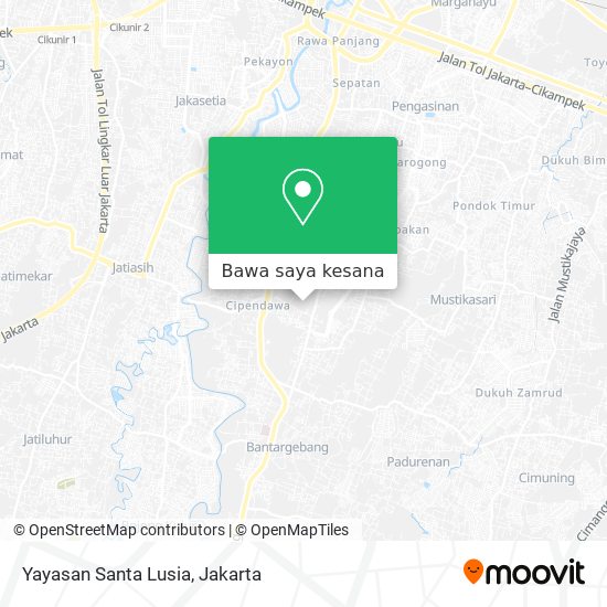 Peta Yayasan Santa Lusia