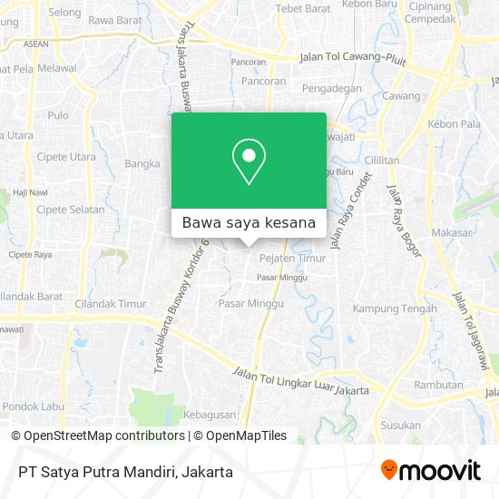 Peta PT Satya Putra Mandiri