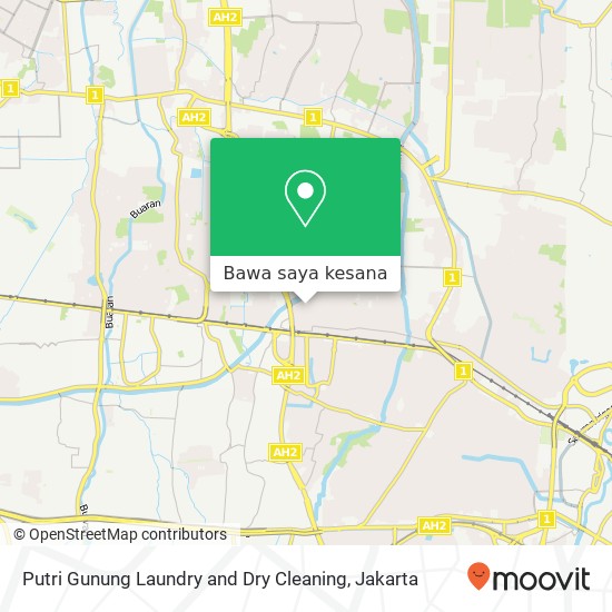 Peta Putri Gunung Laundry and Dry Cleaning, Jalan Pulogebang Cakung