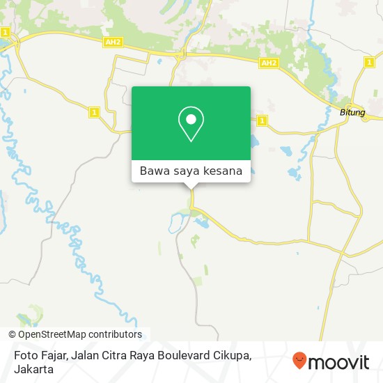 Peta Foto Fajar, Jalan Citra Raya Boulevard Cikupa