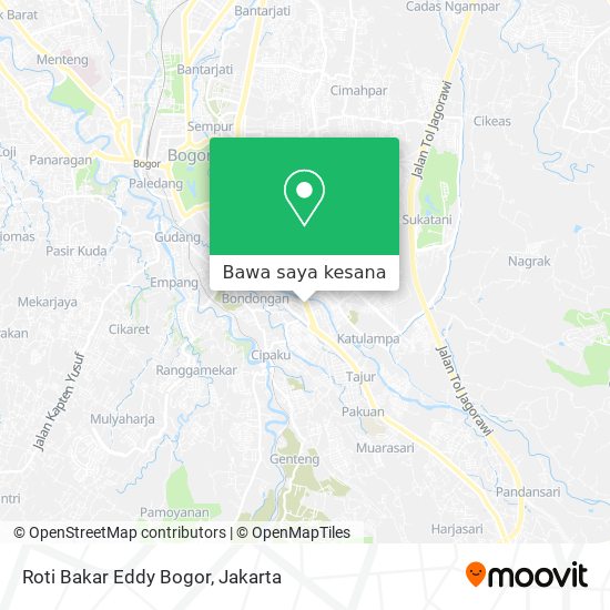 Peta Roti Bakar Eddy Bogor