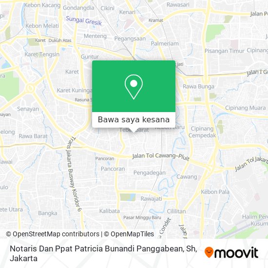 Peta Notaris Dan Ppat Patricia Bunandi Panggabean, Sh