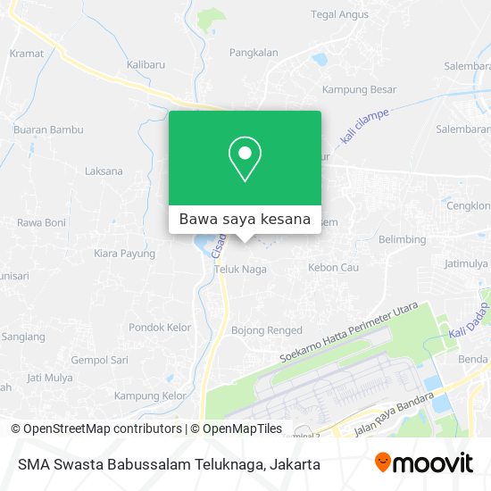 Peta SMA Swasta Babussalam Teluknaga