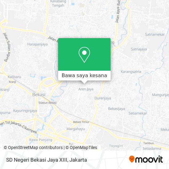 Peta SD Negeri Bekasi Jaya XIII