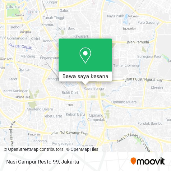 Peta Nasi Campur Resto 99