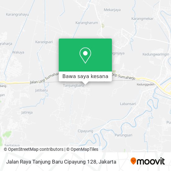 Peta Jalan Raya Tanjung Baru Cipayung 128