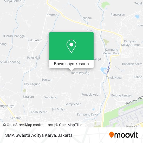 Peta SMA Swasta Aditya Karya