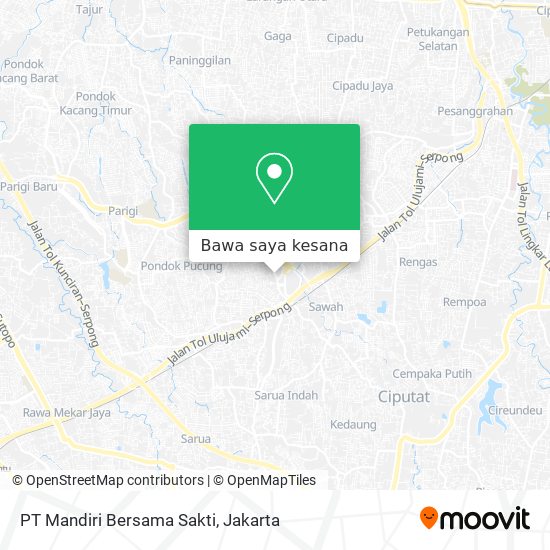 Peta PT Mandiri Bersama Sakti