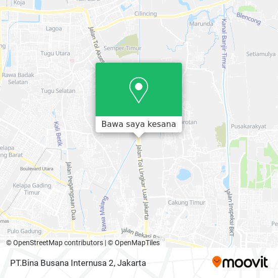 Peta PT.Bina Busana Internusa 2