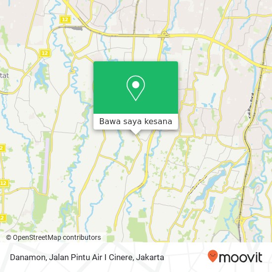 Peta Danamon, Jalan Pintu Air I Cinere