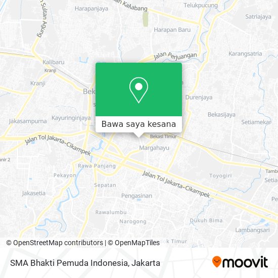 Peta SMA Bhakti Pemuda Indonesia