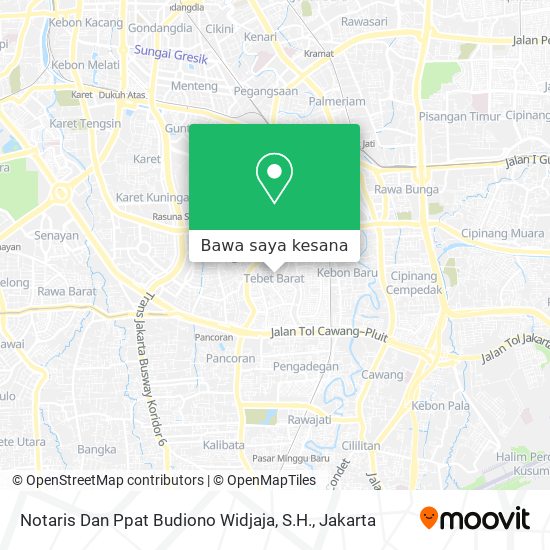 Peta Notaris Dan Ppat Budiono Widjaja, S.H.