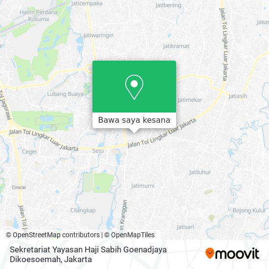 Peta Sekretariat Yayasan Haji Sabih Goenadjaya Dikoesoemah