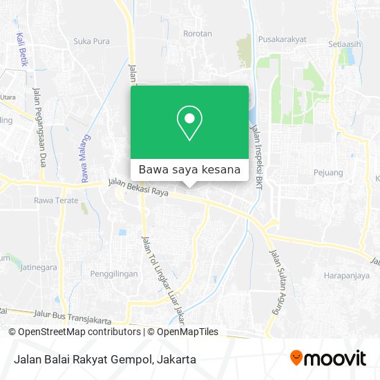 Peta Jalan Balai Rakyat Gempol