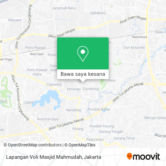 Peta Lapangan Voli Masjid Mahmudah
