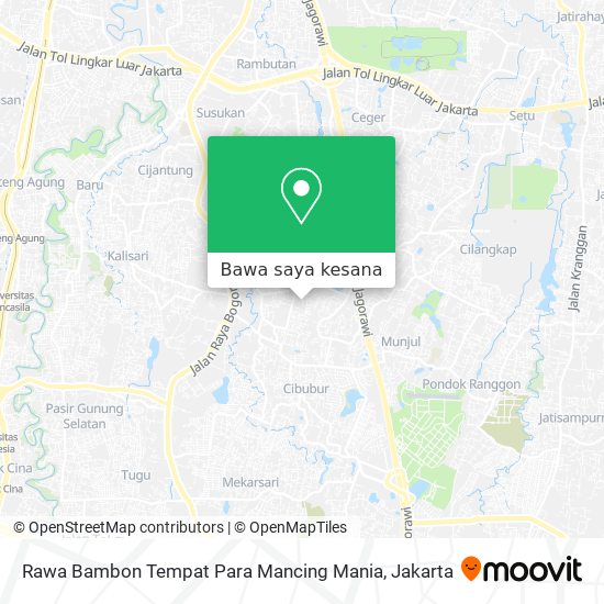 Peta Rawa Bambon Tempat Para Mancing Mania