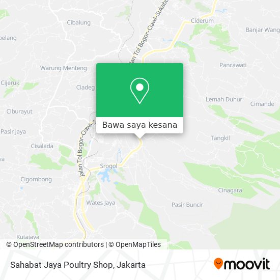 Peta Sahabat Jaya Poultry Shop