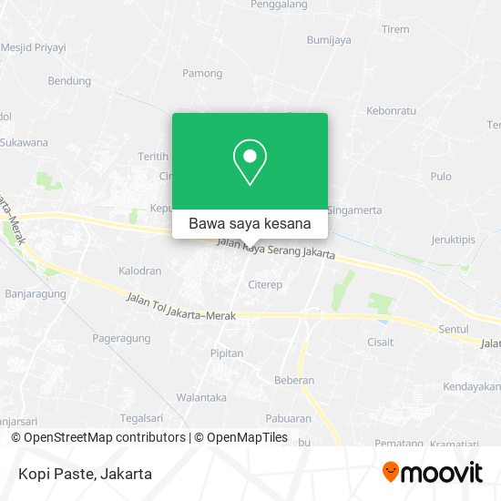 Peta Kopi Paste, Jalan Raya Ciruas-Petir Ciruas Serang Indonesia