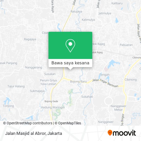 Peta Jalan Masjid al Abror
