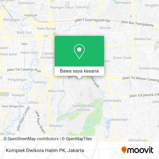 Peta Komplek Dwikora Halim PK