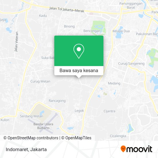 Peta Indomaret, Jalan Raya Diklat Pemda Kelapa Dua
