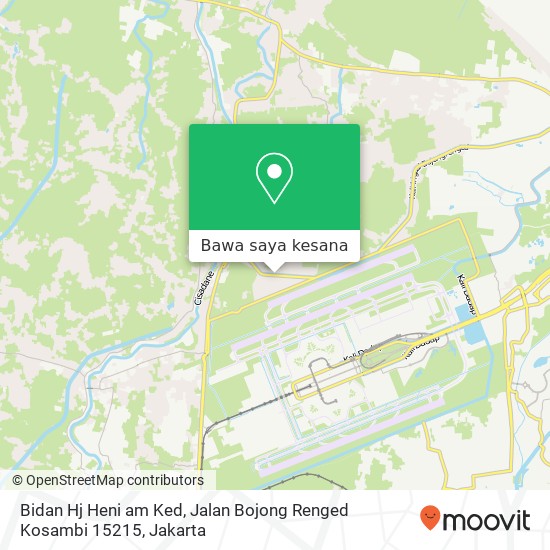 Peta Bidan Hj Heni am Ked, Jalan Bojong Renged Kosambi 15215