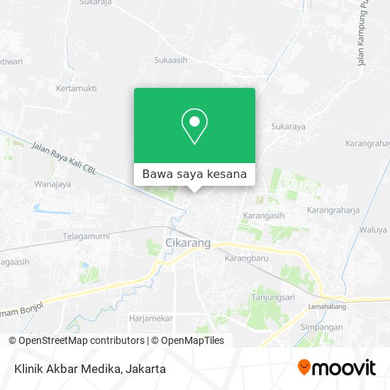 Peta Klinik Akbar Medika