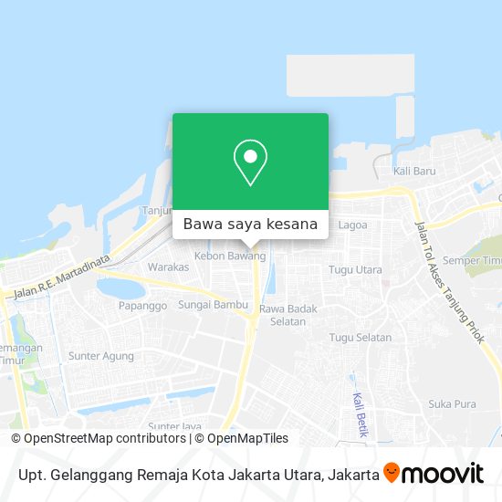 Peta Upt. Gelanggang Remaja Kota Jakarta Utara